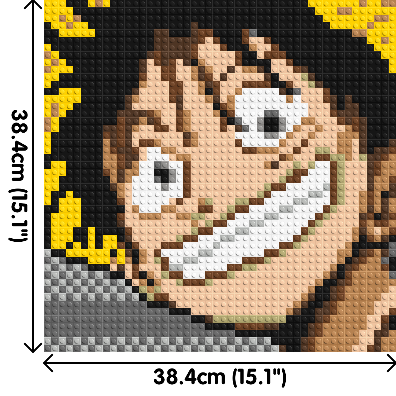 Monkey D. Luffy #2 (One Piece) - Brick Art Mosaic Kit 2x2 large