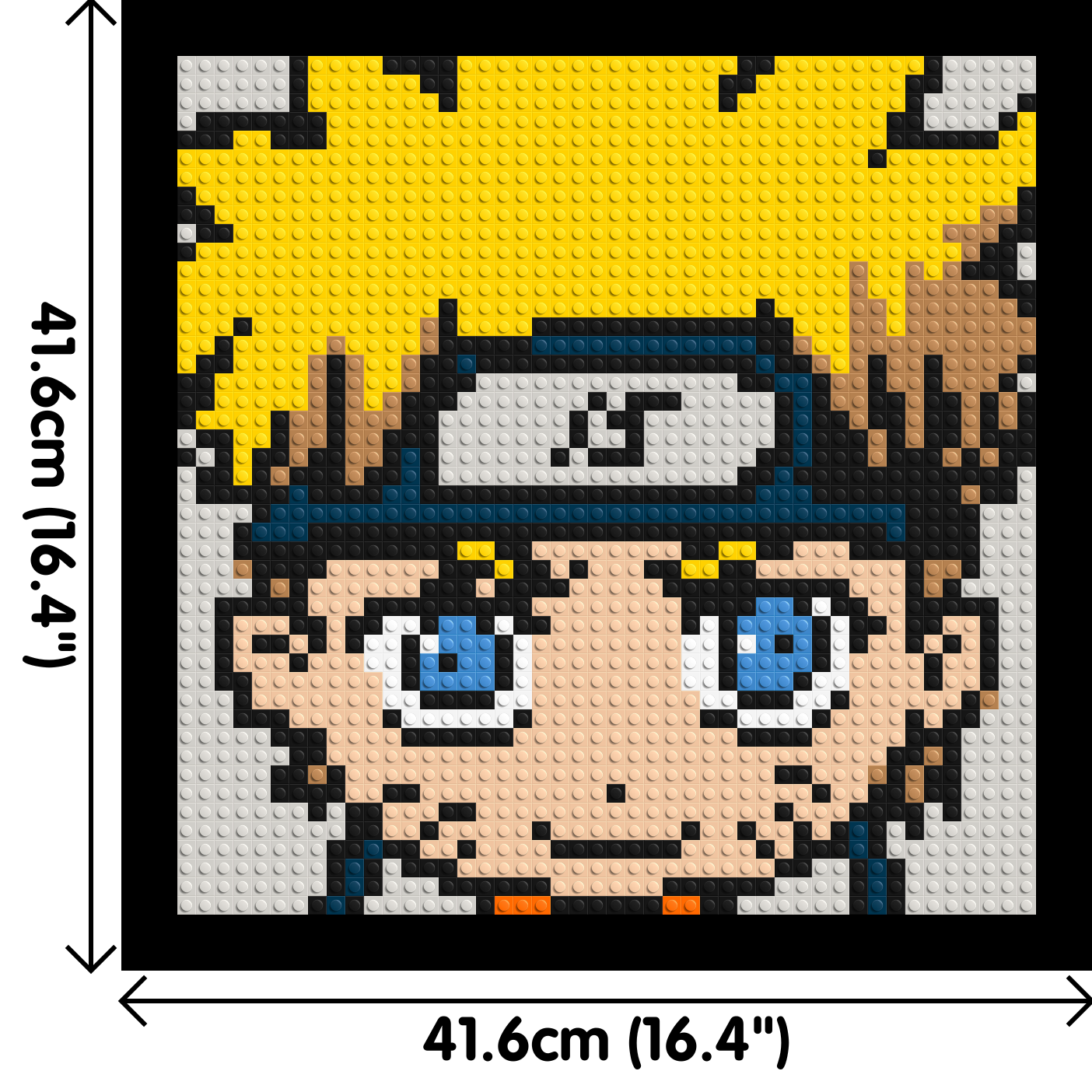 Naruto Uzumaki - Brick Art Mosaic Kit 2x2 large