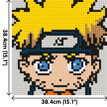 Naruto Uzumaki - Brick Art Mosaic Kit 2x2 large