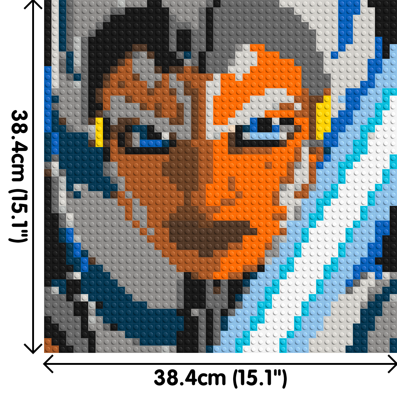 Ahsoka Tano - Brick Art Mosaic Kit 2x2 dimensions
