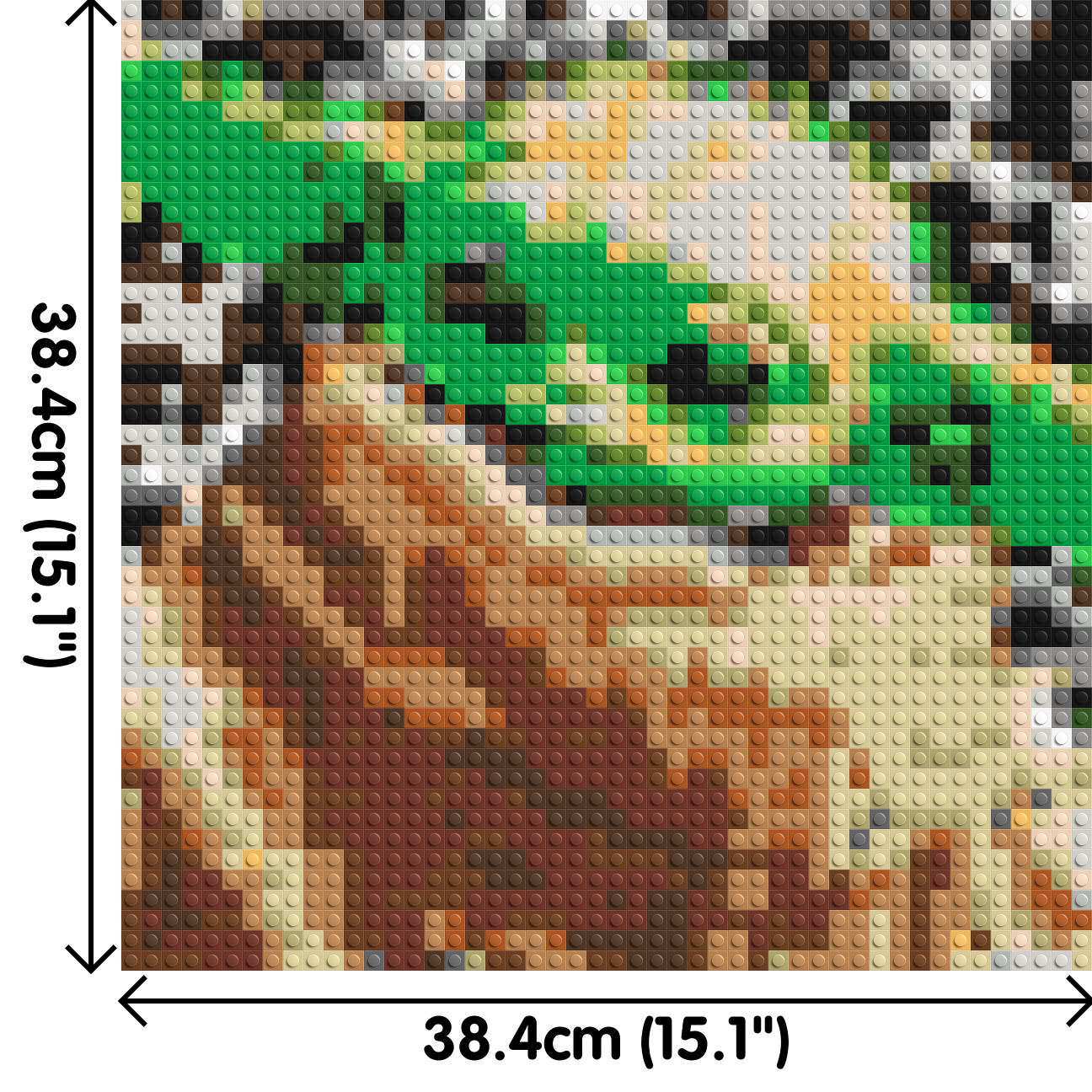 Grogu (Baby Yoda) - Brick Art Mosaic Kit 2x2 large