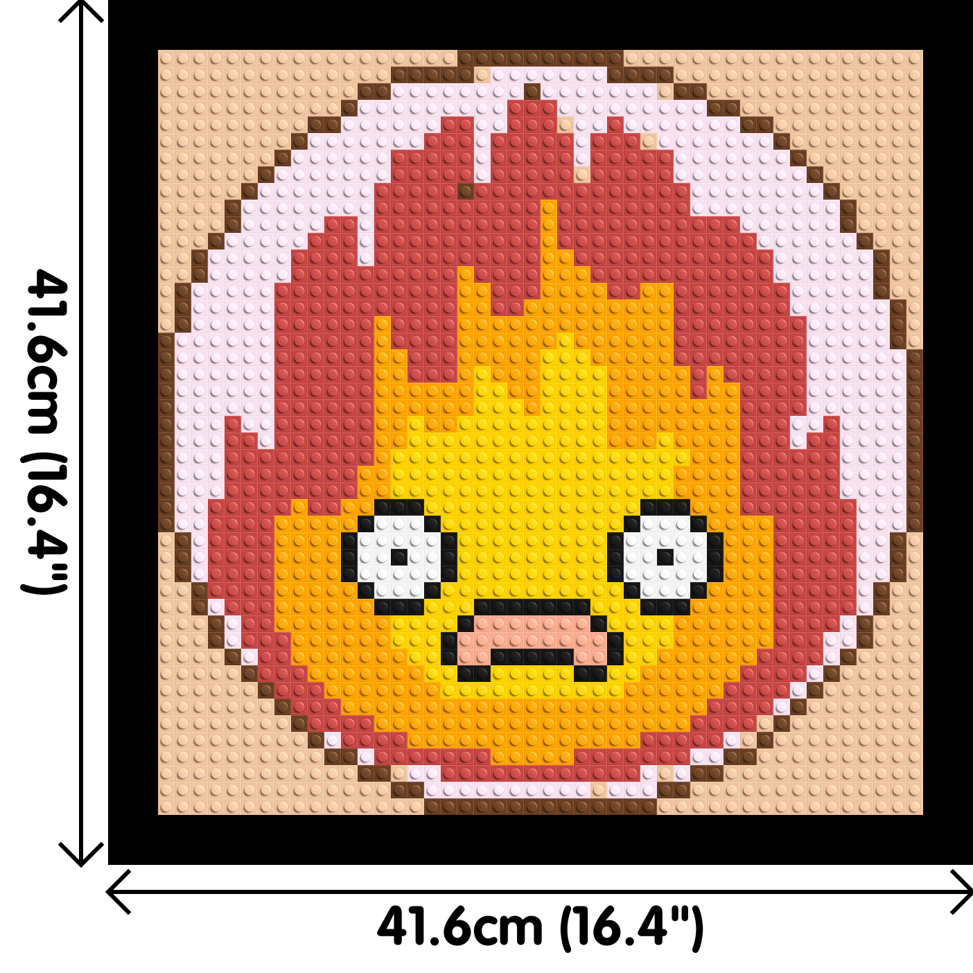 Calcifer - Brick Art Mosaic Kit 2x2 large