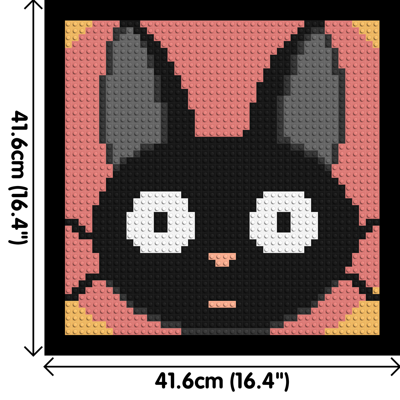 Jiji (Ghibli) - Brick Art Mosaic Kit  2x2 dimensions with frame
