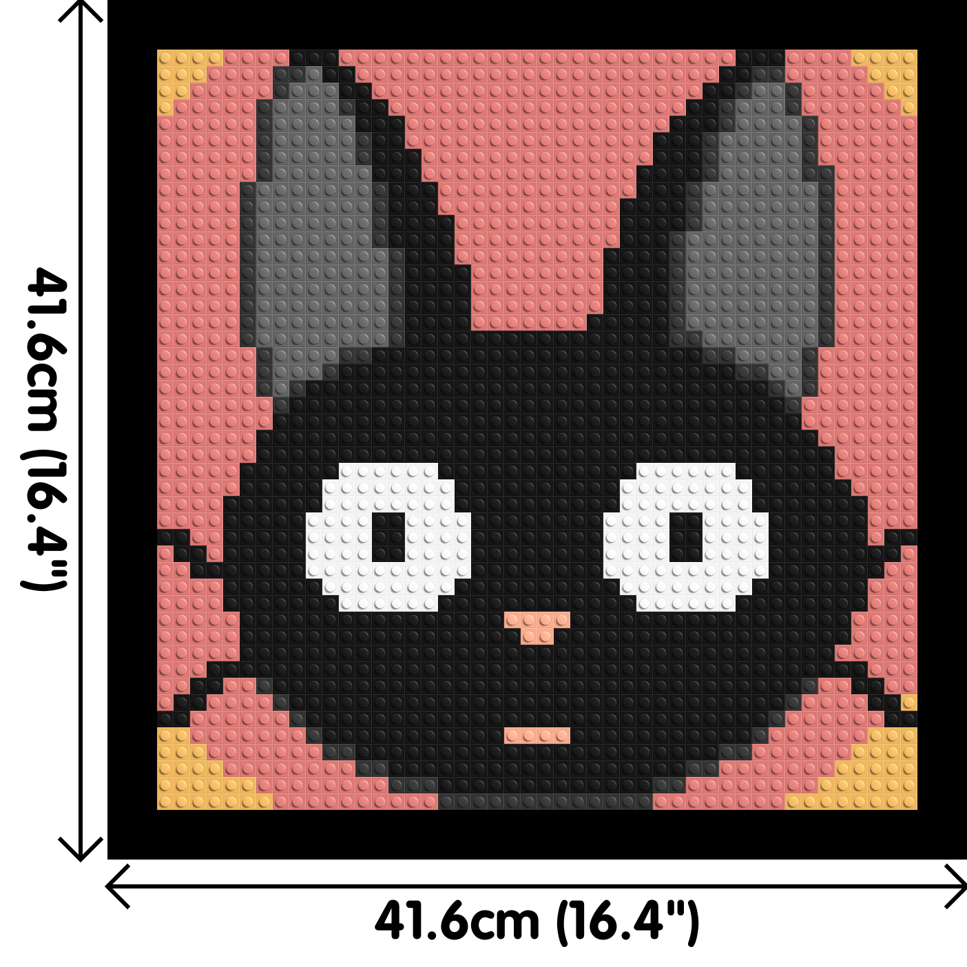 Jiji (Ghibli) - Brick Art Mosaic Kit  2x2 dimensions with frame
