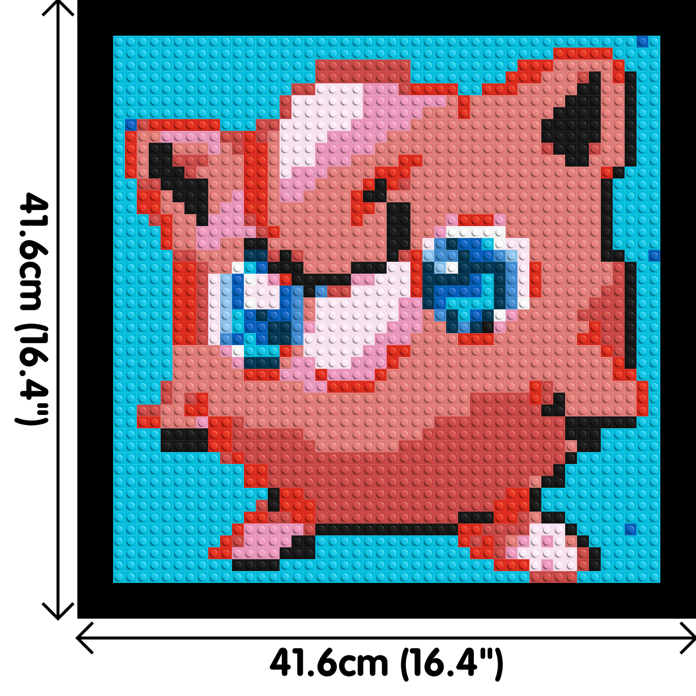 Jigglypuff Pixel Art - Brick Art Mosaic Kit 2x2 large