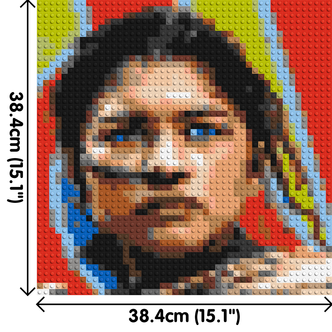Zendaya as Chani (Dune) - Brick Art Mosaic Kit 2x2 dimensions