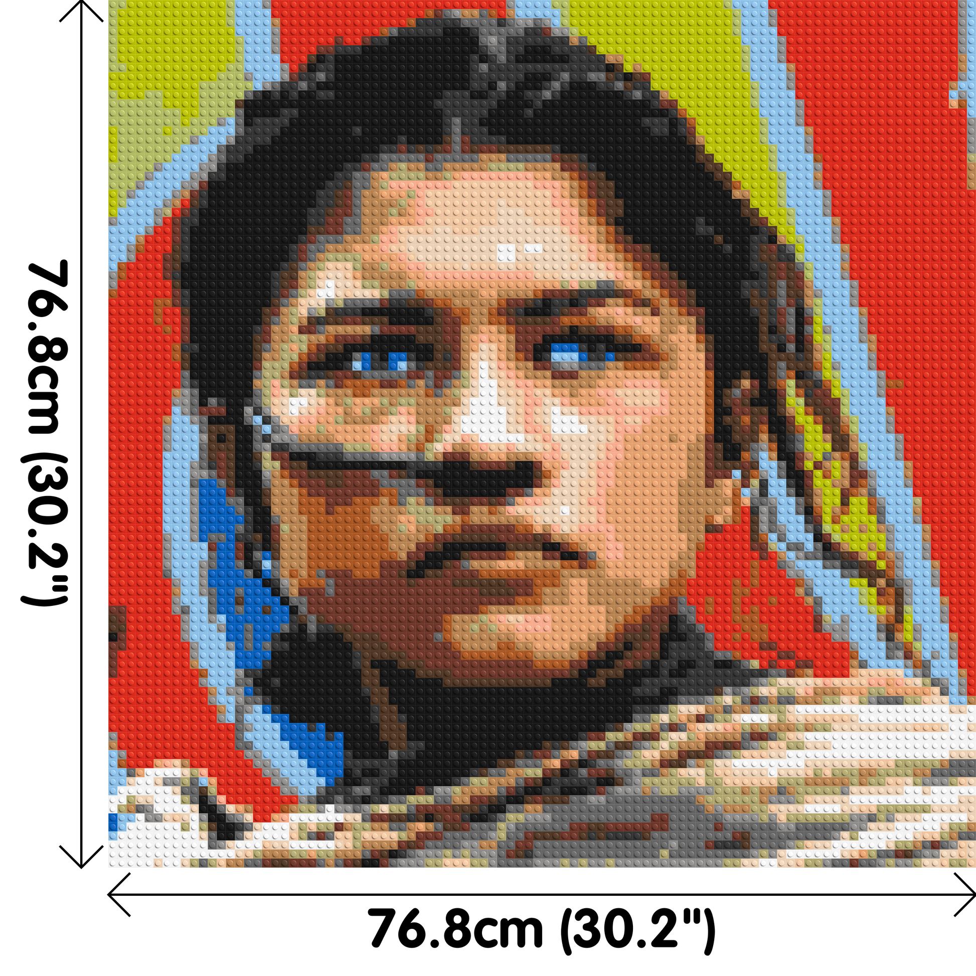 Zendaya as Chani (Dune) - Brick Art Mosaic Kit 4x4 dimensions