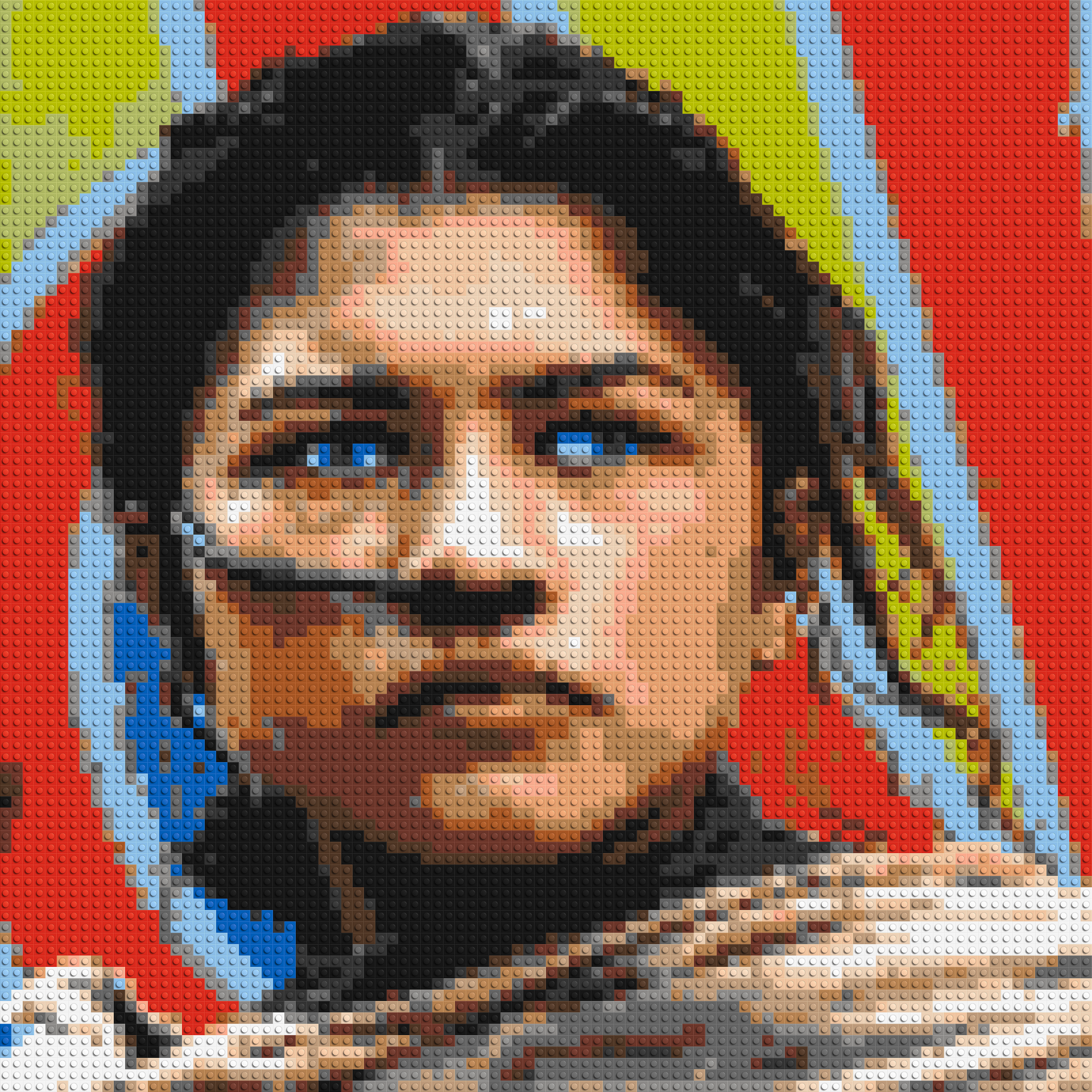 Zendaya as Chani (Dune) - Brick Art Mosaic Kit 4x4 large