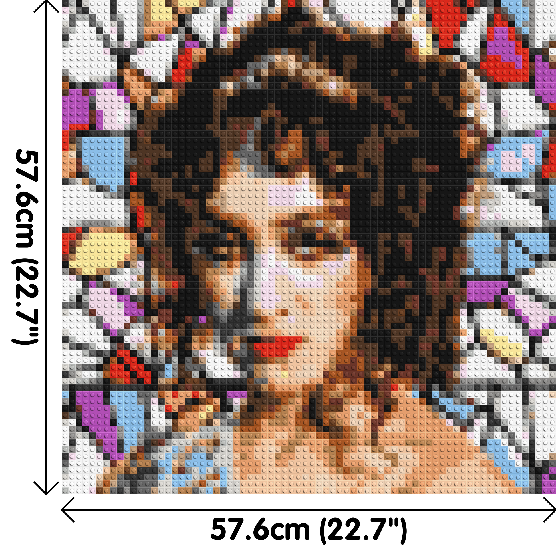 Chapell Roan - Brick Art Mosaic Kit 3x3 dimensions