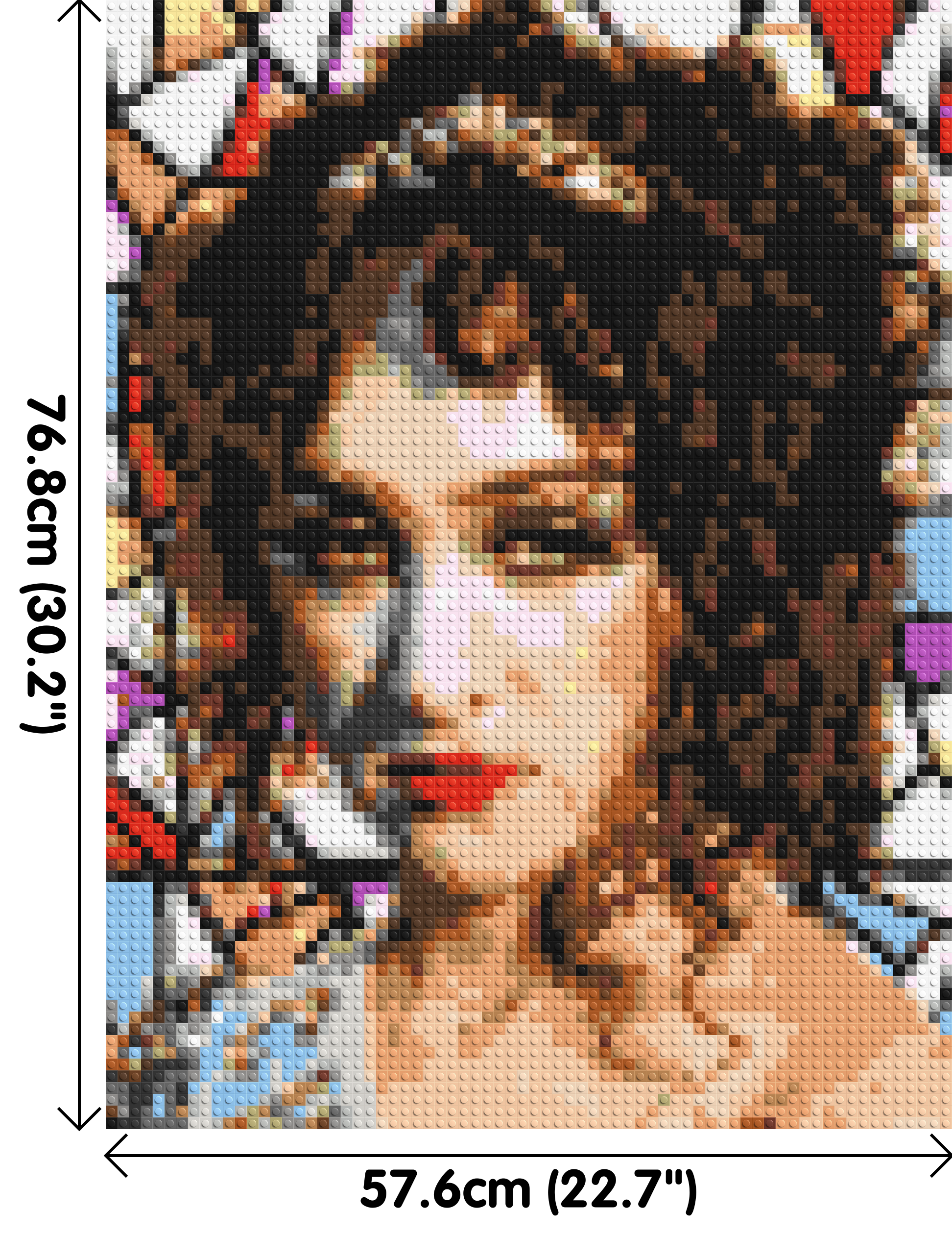 Chapell Roan - Brick Art Mosaic Kit 3x4 dimensions