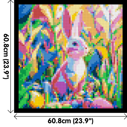 Colourful Bunny - Brick Art Mosaic Kit 3x3 large