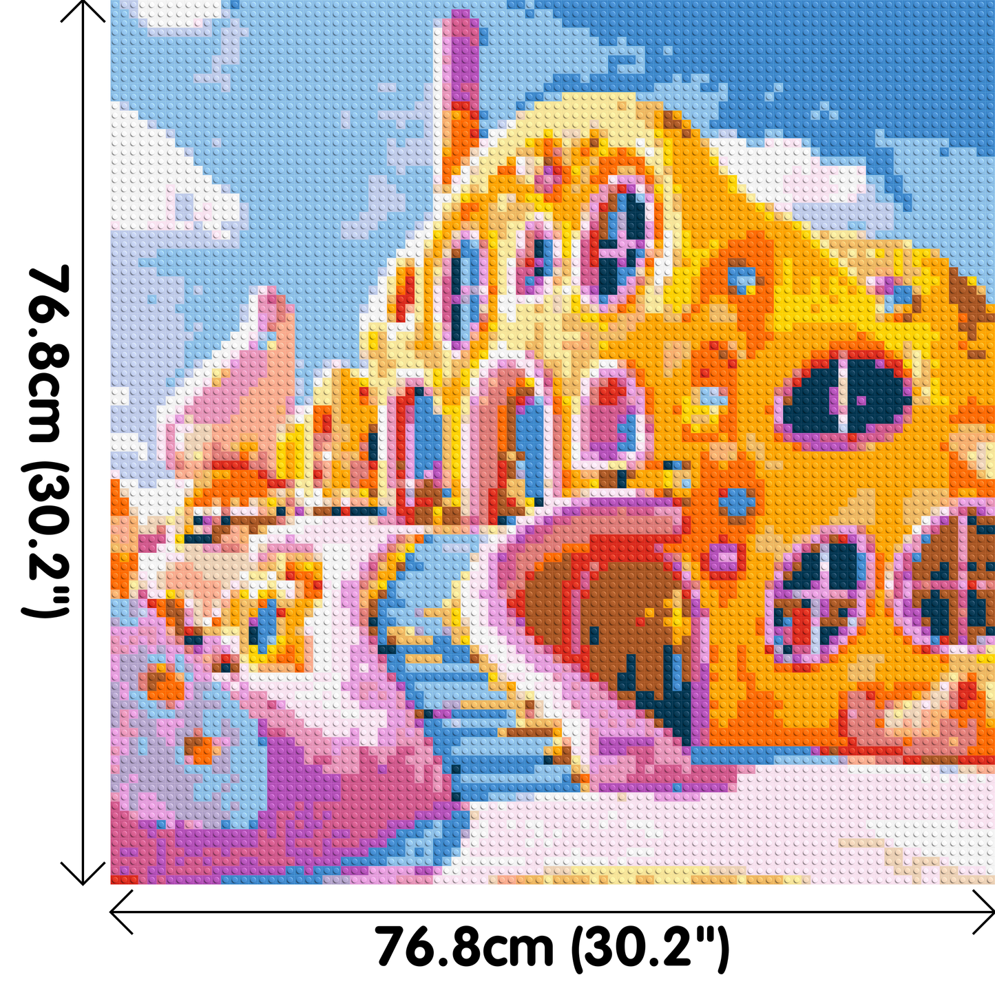 House in Candyland - Brick Art Mosaic Kit 4x4 large
