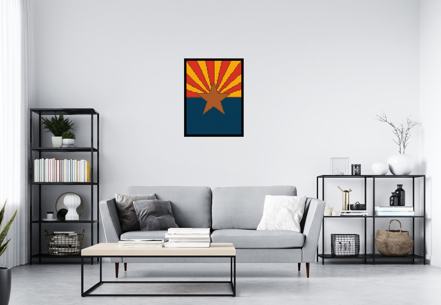 Arzona State Flag - Brick Art Mosaic Kit 3x4 large