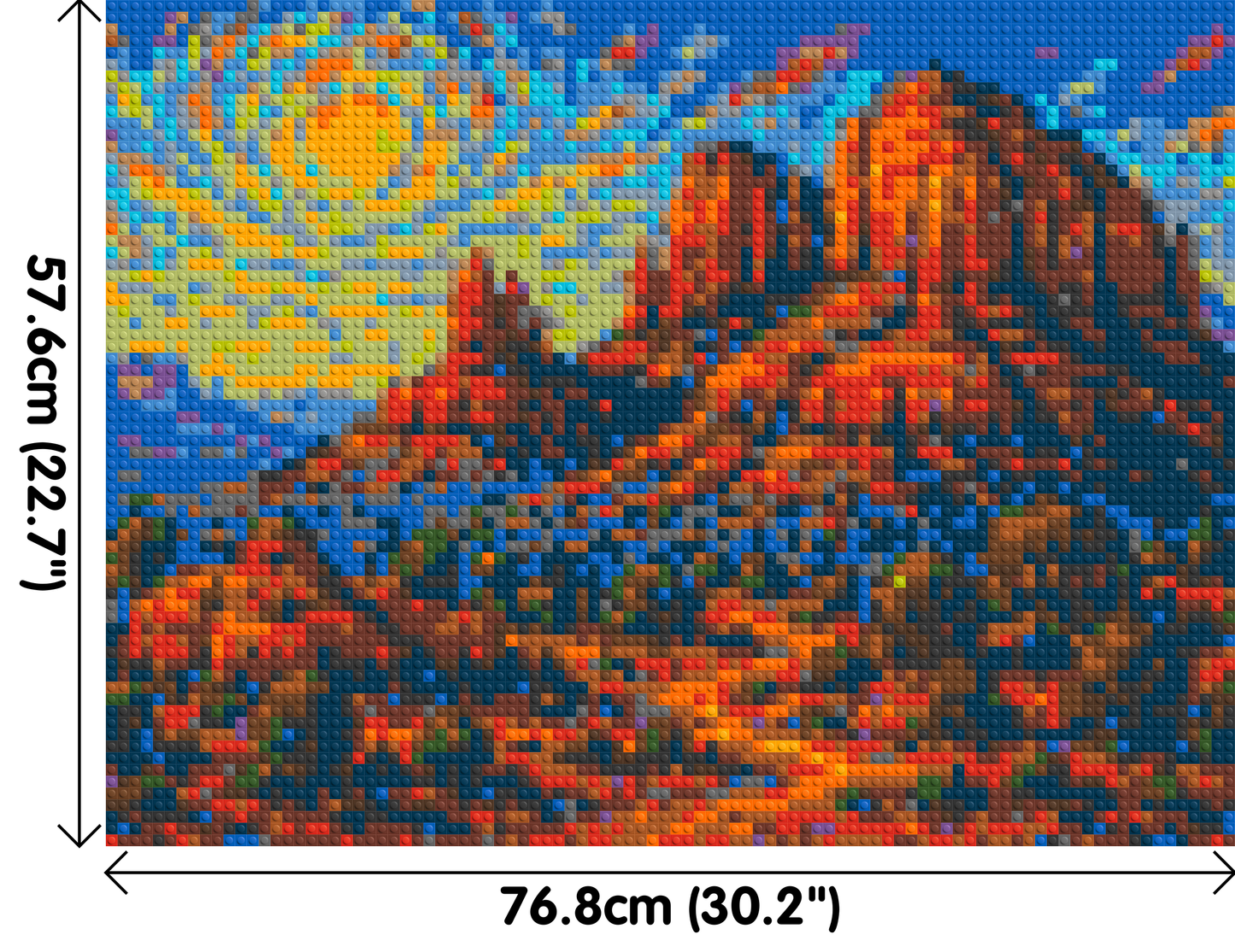 Sedona Red Rocks - Brick Art Mosaic Kit  4x3 large