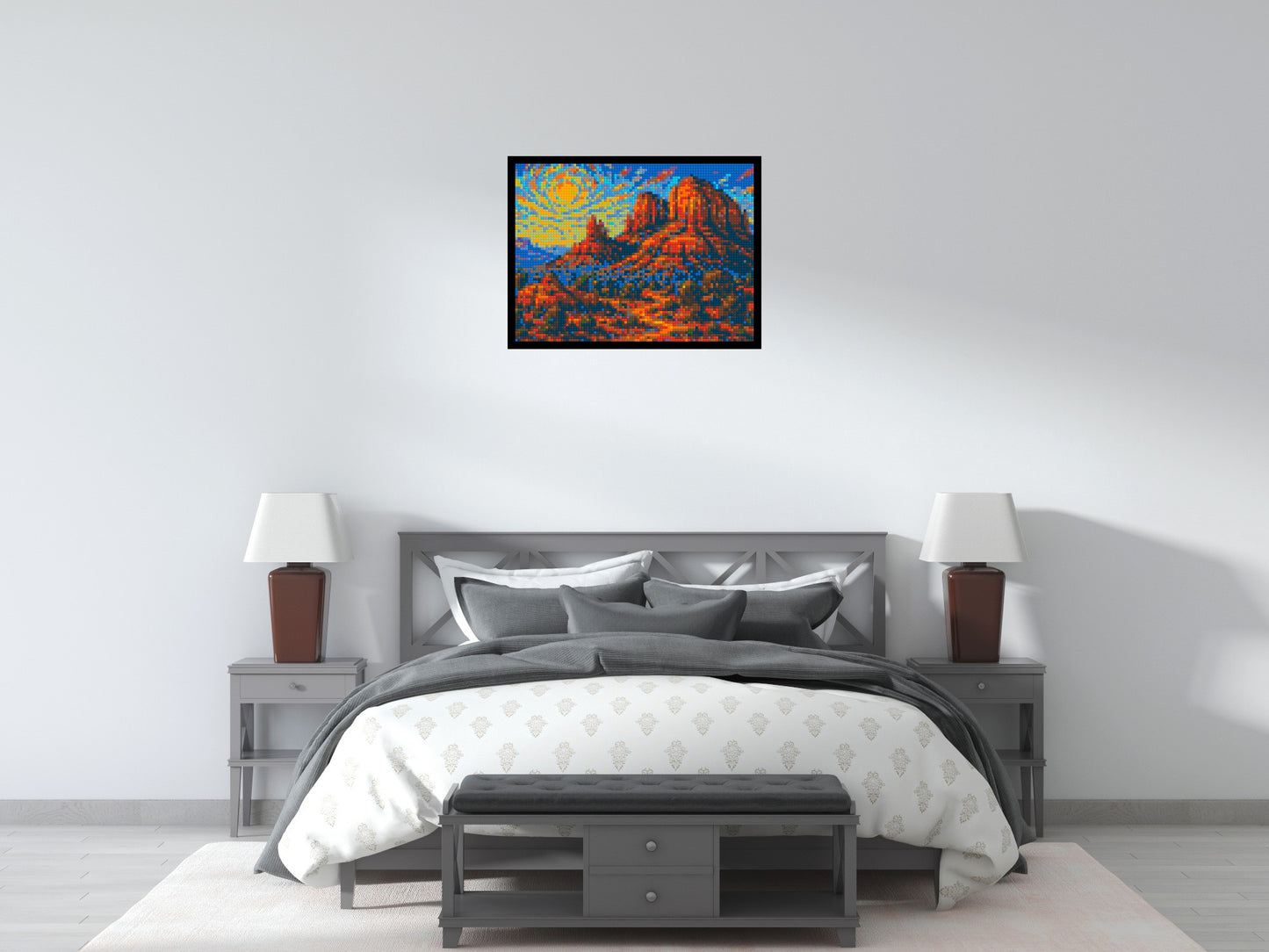Sedona Red Rocks - Brick Art Mosaic Kit  4x3 large
