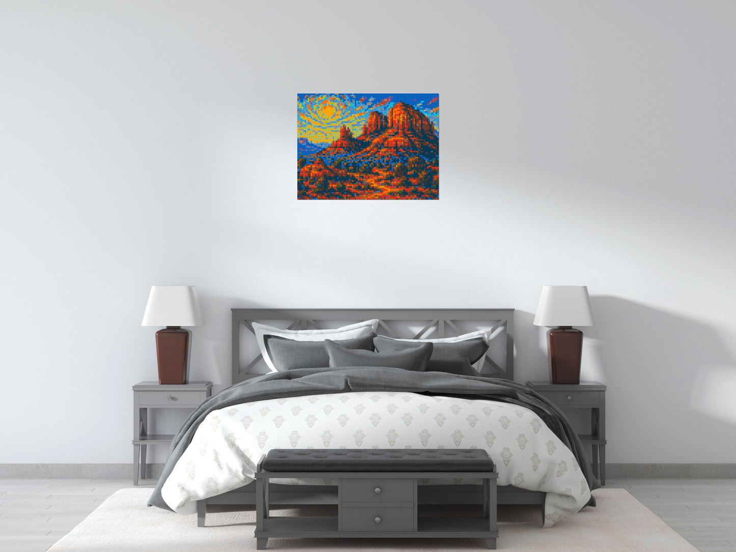 Sedona Red Rocks - Brick Art Mosaic Kit  4x3 large