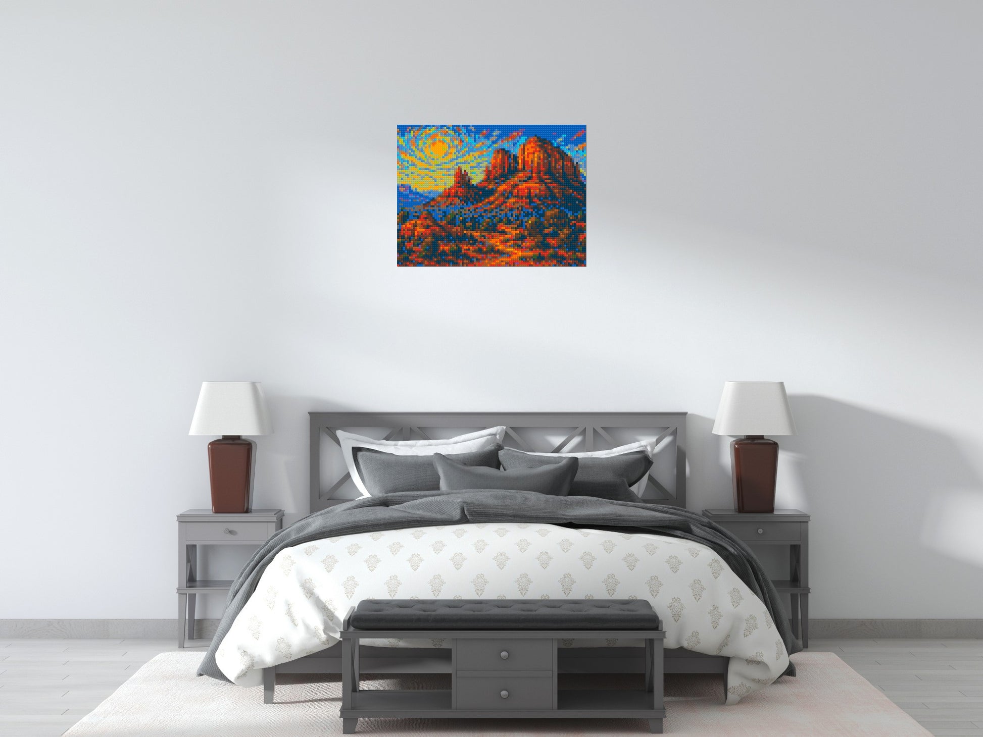 Sedona Red Rocks - Brick Art Mosaic Kit  4x3 scene