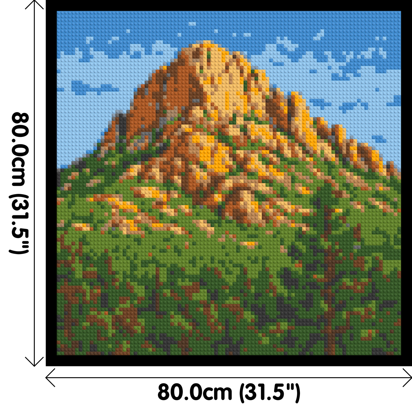 Mountain Landscape - Brick Art Mosaic Kit  4x4 large