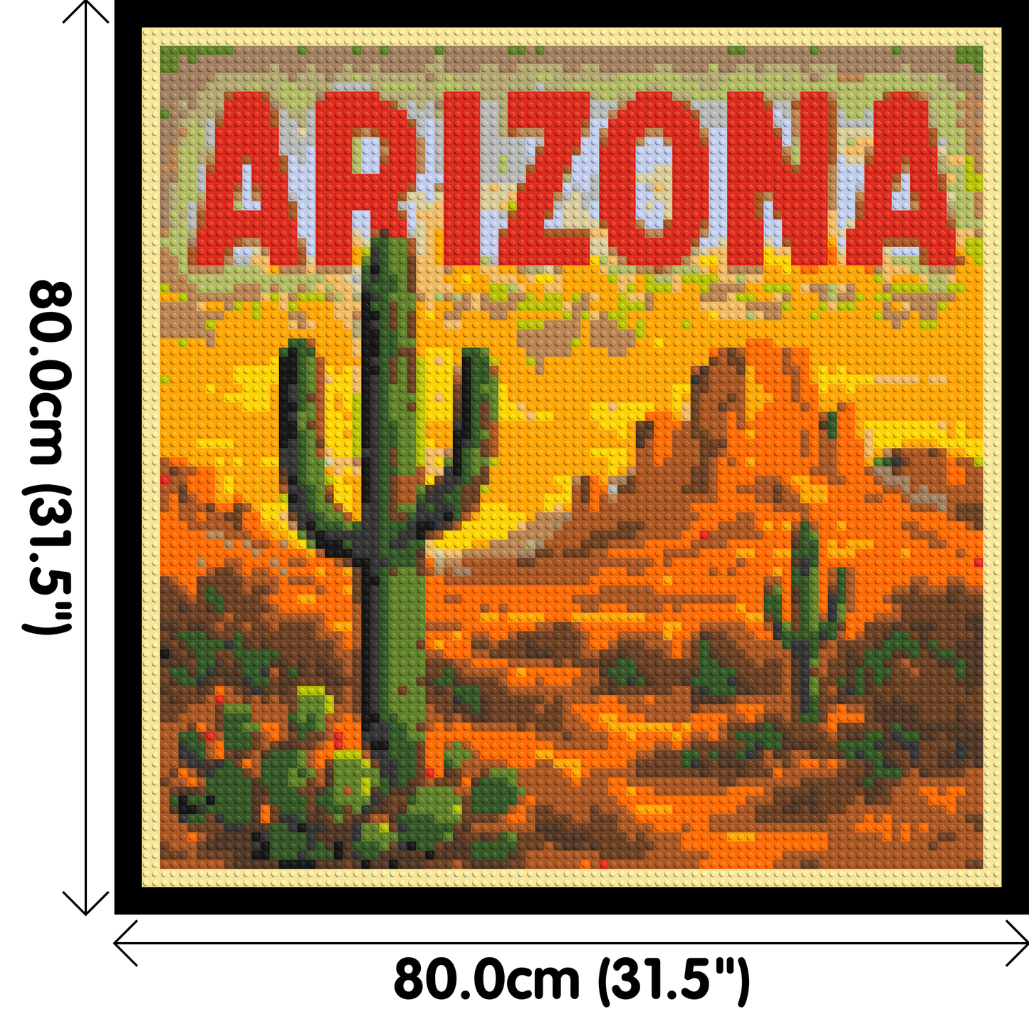 Arizona Landscape - Brick Art Kit Mosaic 4x4 large