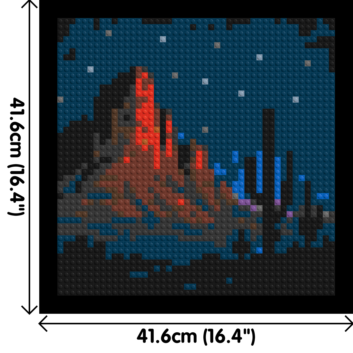 Desert Nightscape - Brick Art Mosaic Kit 2x2 large