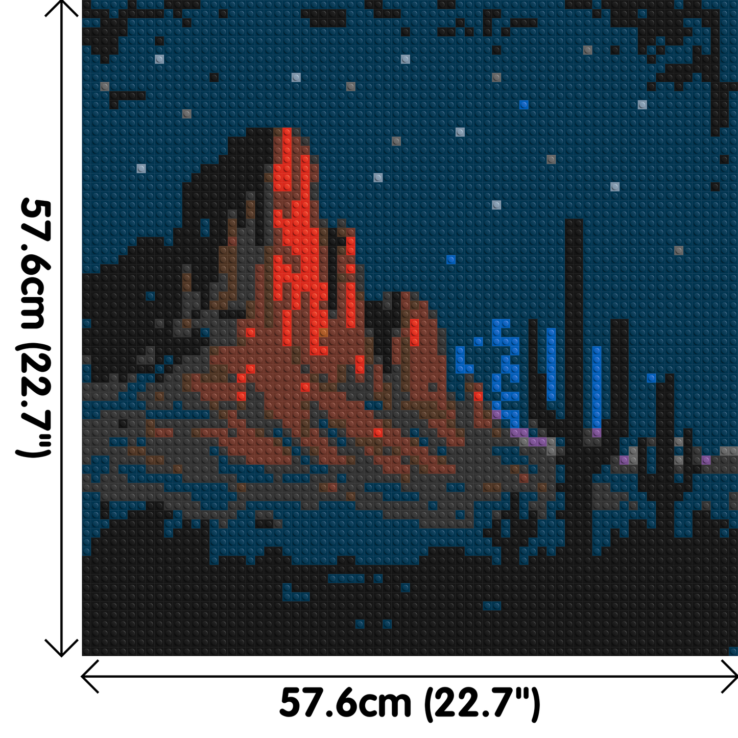 Desert Nightscape - Brick Art Mosaic Kit 3x3 large