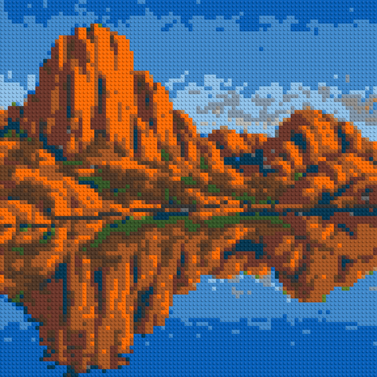 Arizona Landscape #2 - Brick Art Mosaic Kit 4x4 large