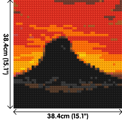 Arizona Landscape #3 - Brick Art Mosaic Kit 2x2 large
