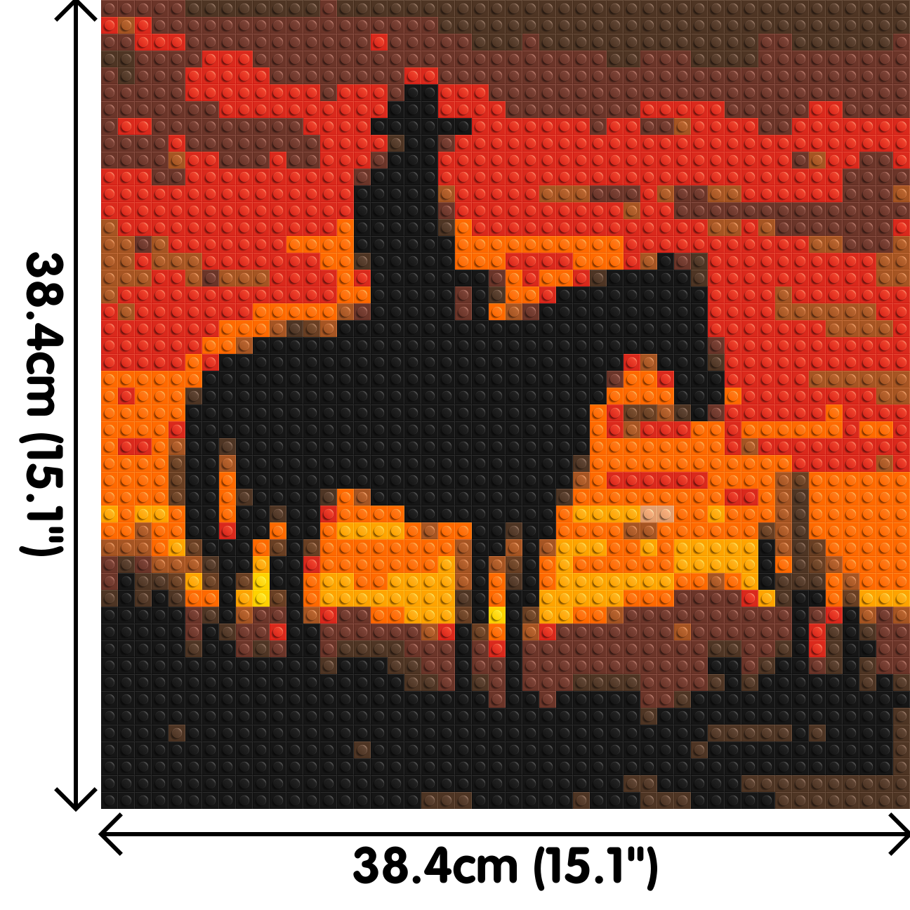 Cowboy - Brick Art Mosaic Kit 2x2 dimensions