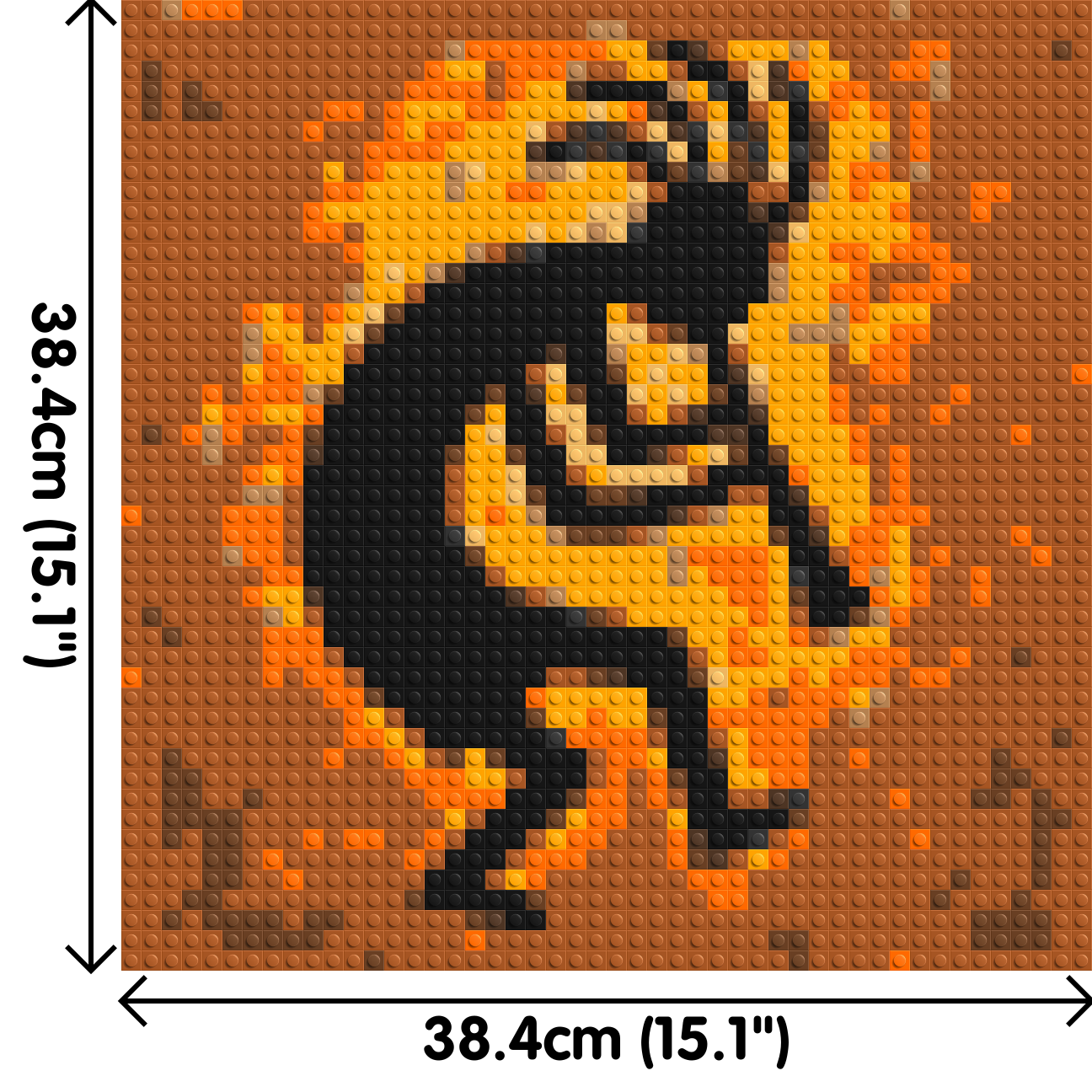 Kokopelli - Brick Art Mosaic Kit 2x2 large