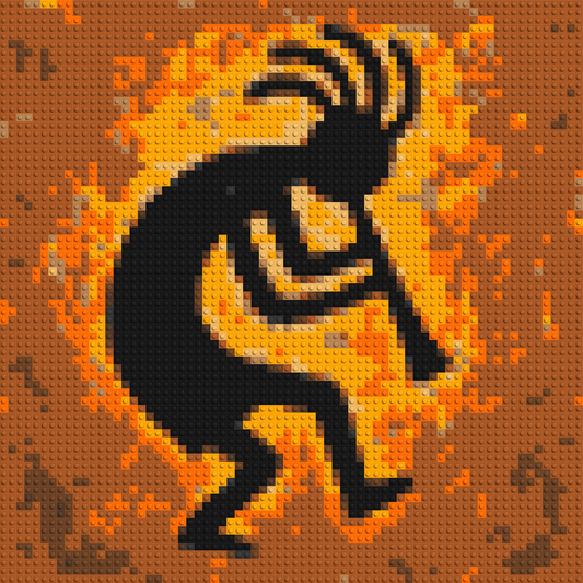 Kokopelli - Brick Art Mosaic Kit 3x3 large