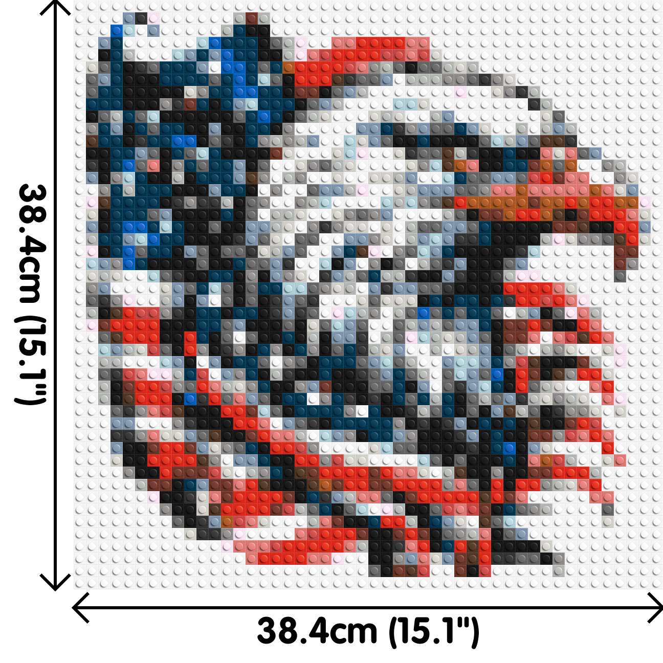 Bald Eagle - Brick Art Mosaic Kit 2x2 large