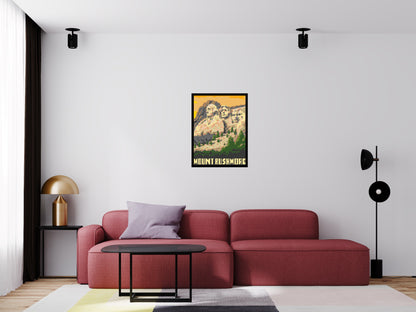 Mount Rushmore - Brick Art Mosaic Kit 3x4 large