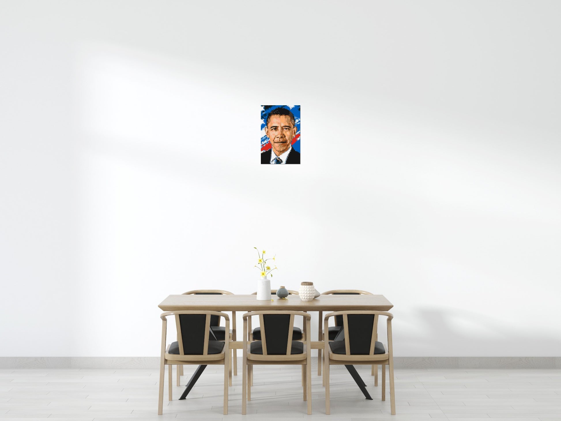 Barack Obama - Brick Art Mosaic Kit 2x3 scene