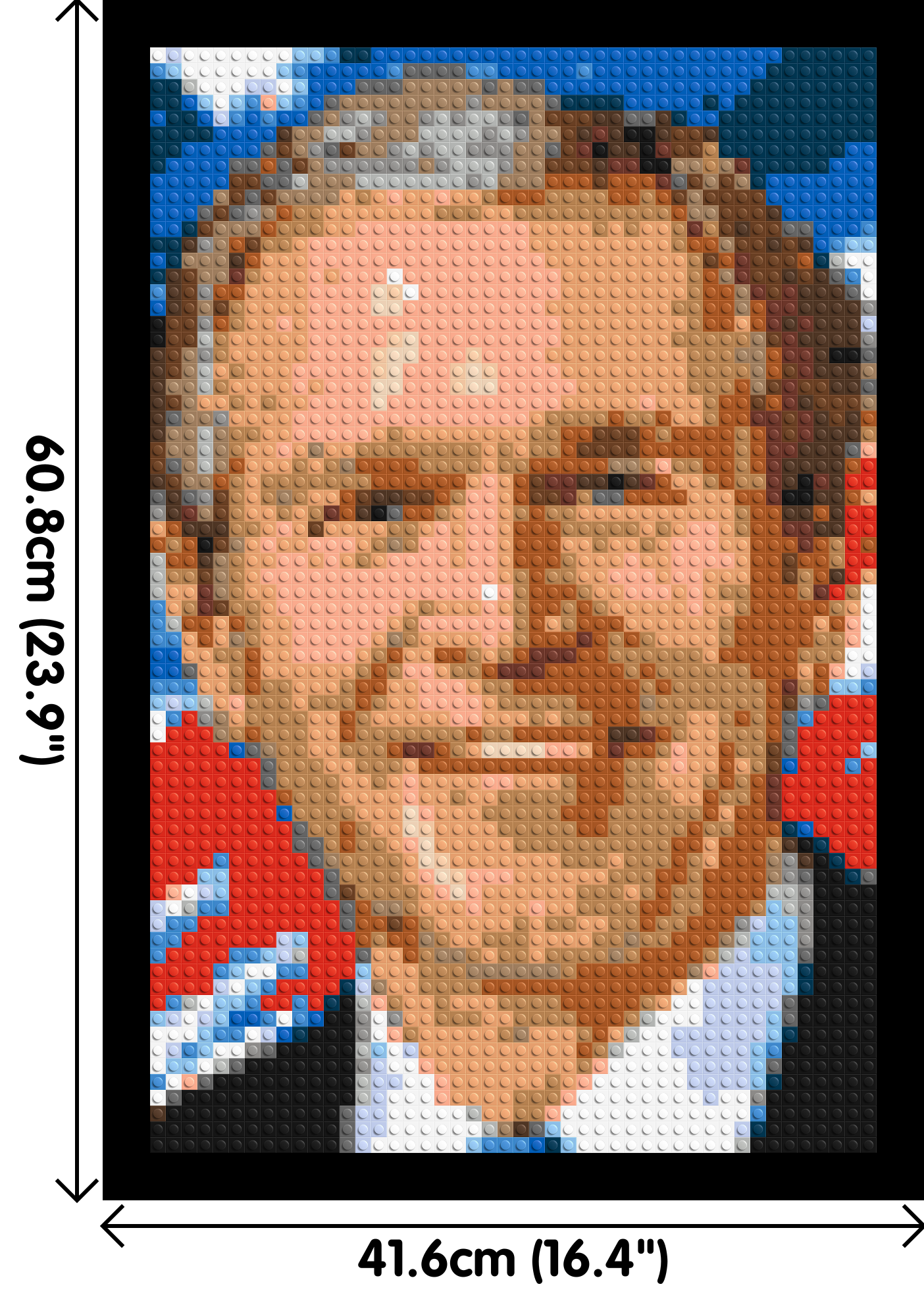 George W. Bush - Brick Art Mosaic Kit 2x3 large