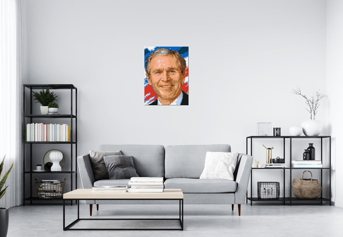 George W. Bush - Brick Art Mosaic Kit 3x4 large