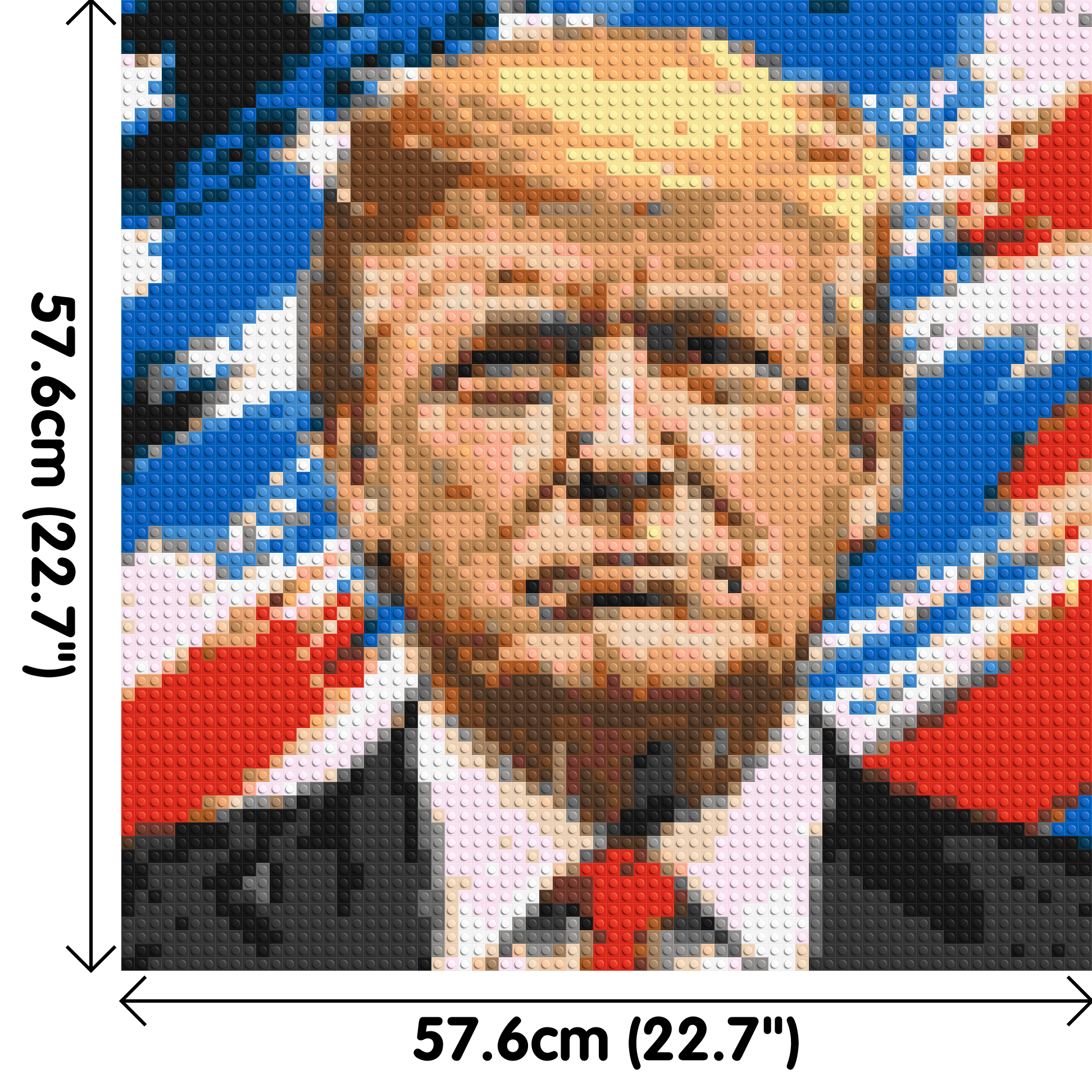 Donald Trump - Brick Art Mosaic Kit 3x3 dimensions