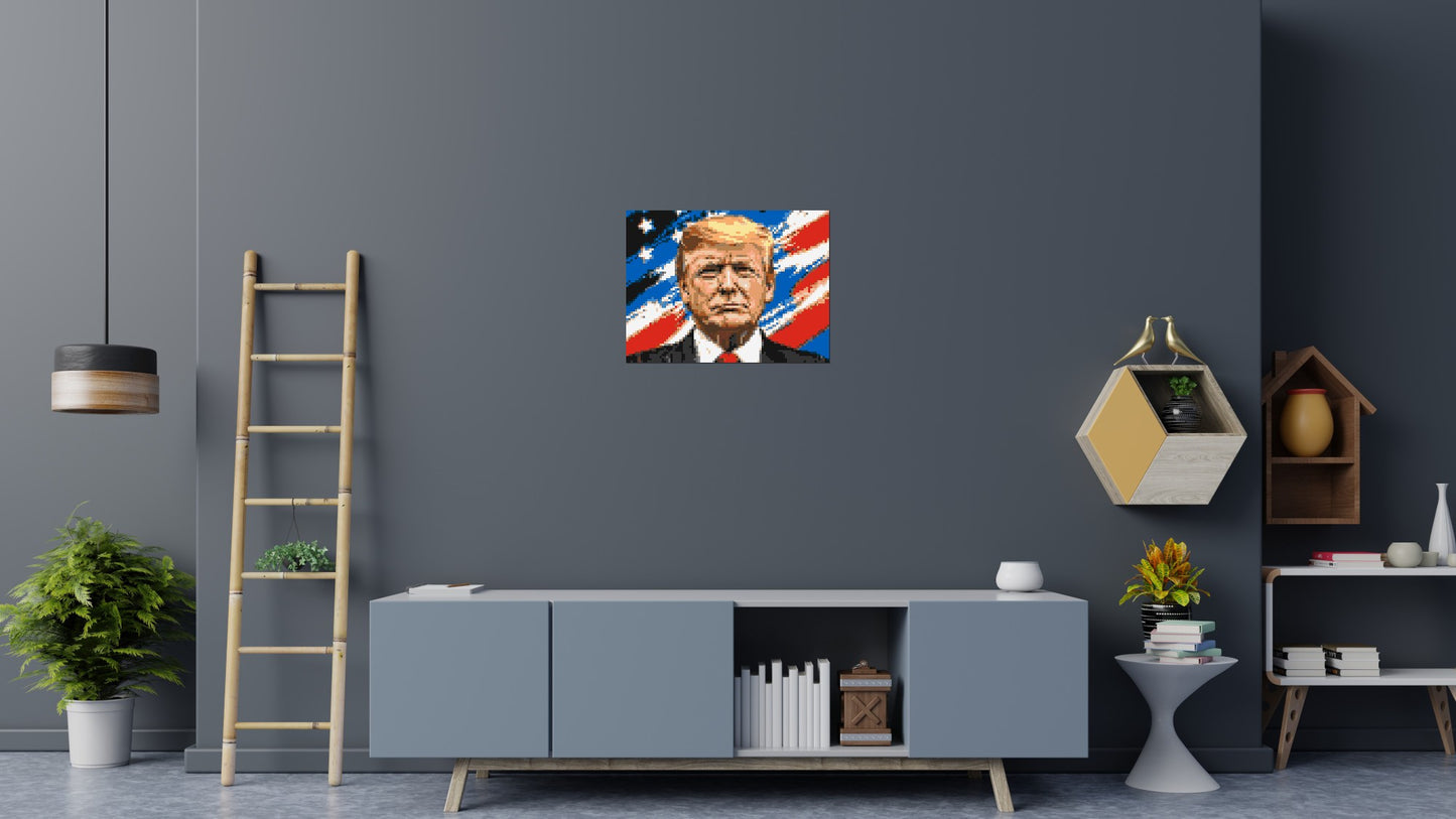 Donald Trump - Brick Art Mosaic Kit 4x3 large