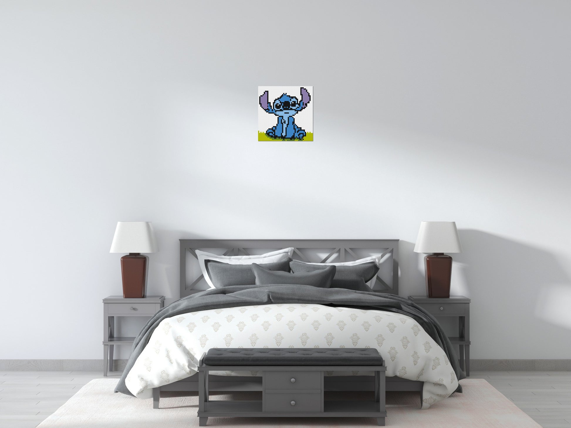 Stitch - Brick Art Mosaic Kit 2x2 scene
