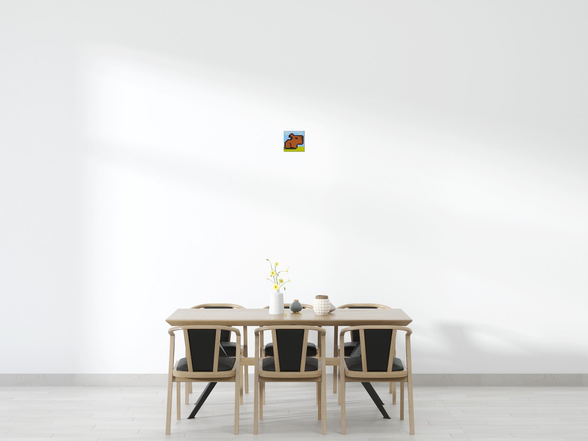 Chill Capybara - Brick Art Mosaic Kit 1x1 scene