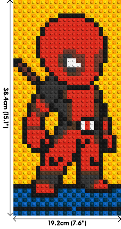 Deadpool #2 - Brick Art Mosaic Kit 1x2 large