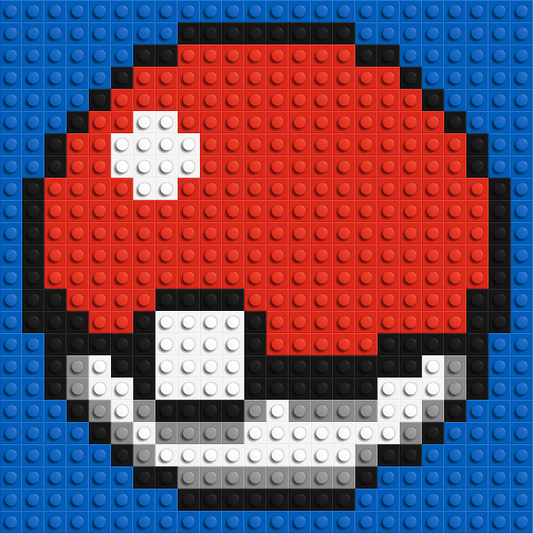 Poké Ball - Brick Art Mosaic Kit 1x1 large
