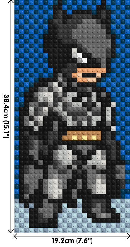 Batman #2 - Brick Art Mosaic Kit 1x2 large