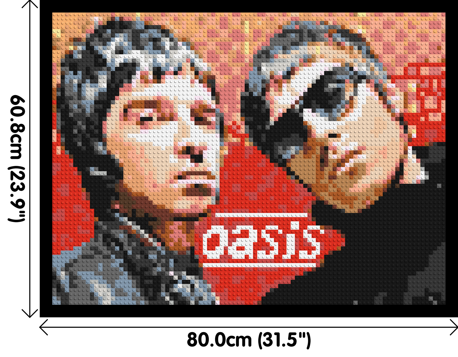 Oasis - Brick Art Mosaic Kit 4x3 dimensions with frame