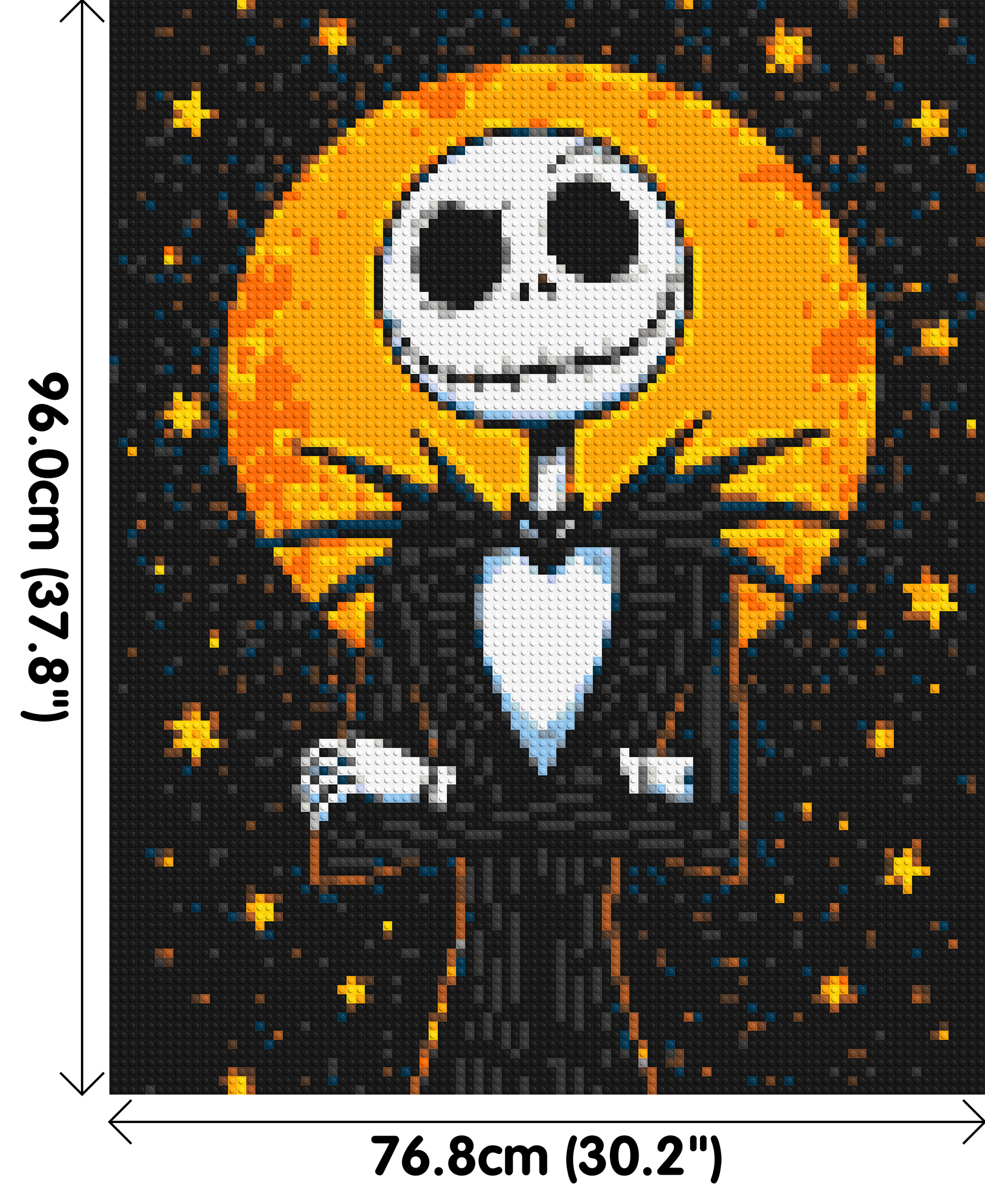 Jack Skellington - Brick Art Mosaic Kit 4x5 dimensions