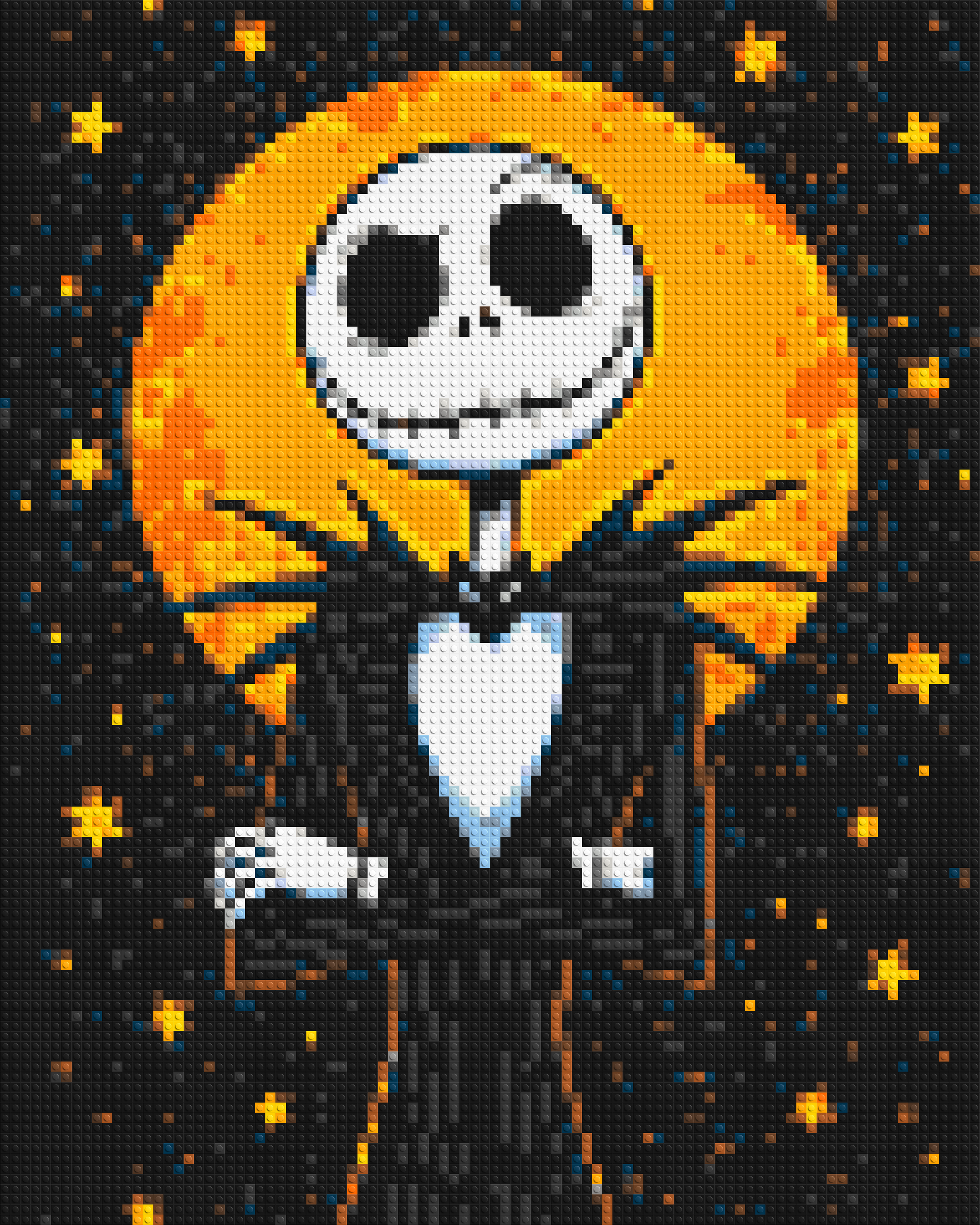 Jack Skellington - Brick Art Mosaic Kit 4x5 large