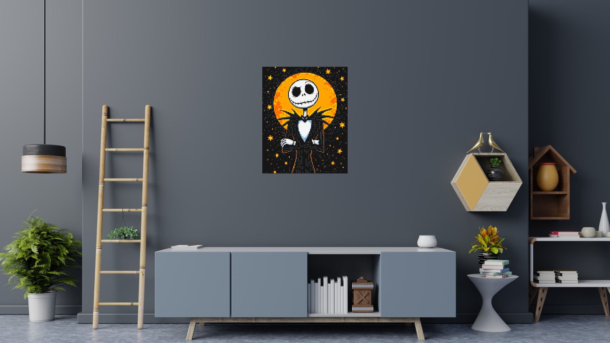 Jack Skellington - Brick Art Mosaic Kit 4x5 scene