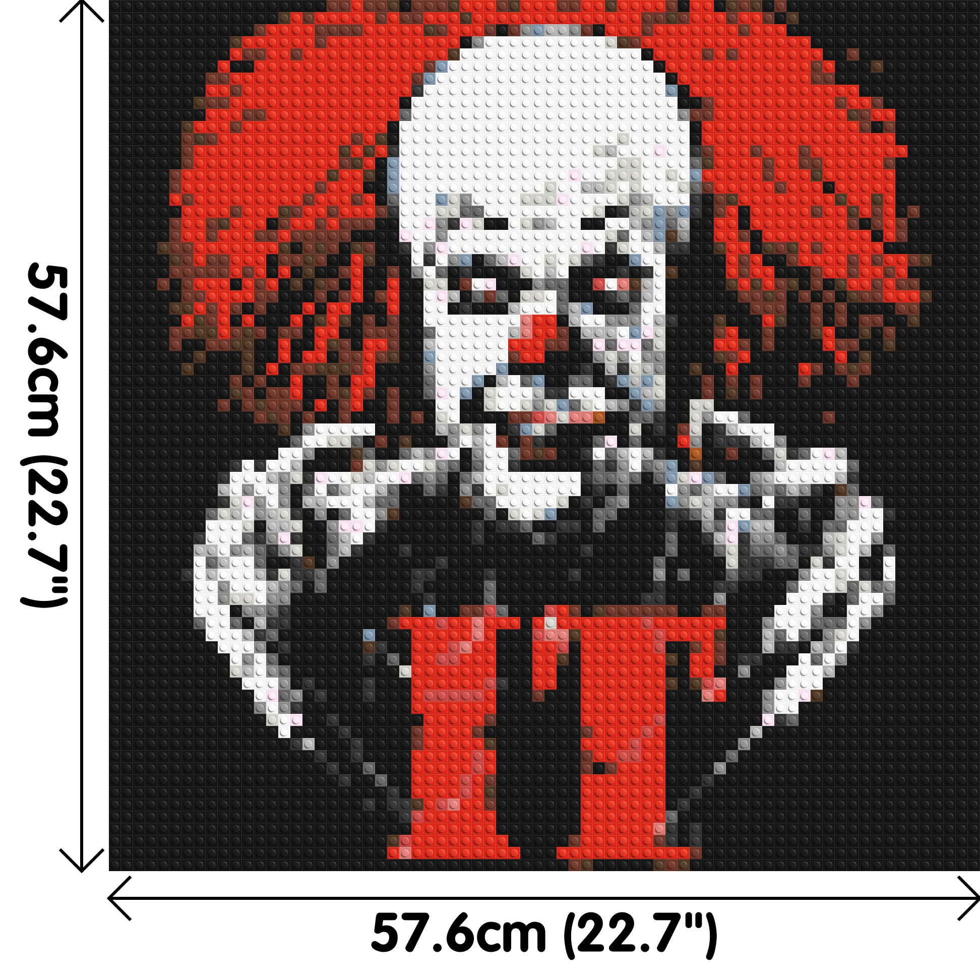 Pennywise (IT) - Brick Art Mosaic Kit 3x3 dimensions
