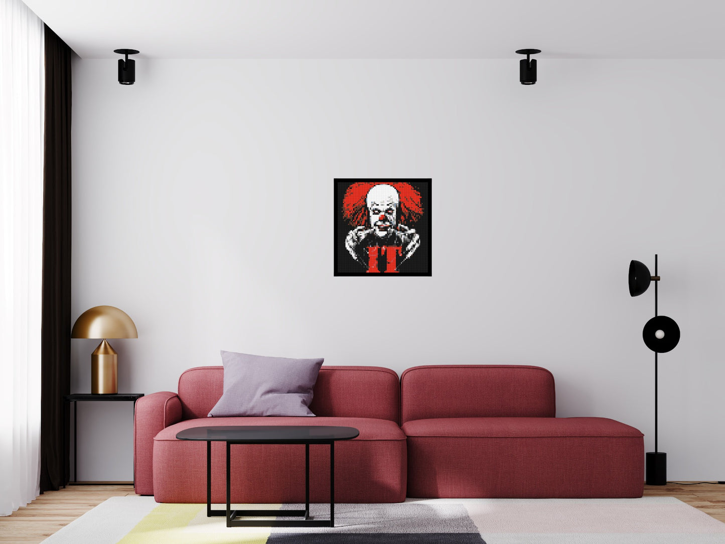 Pennywise (IT) - Brick Art Mosaic Kit 3x3 large