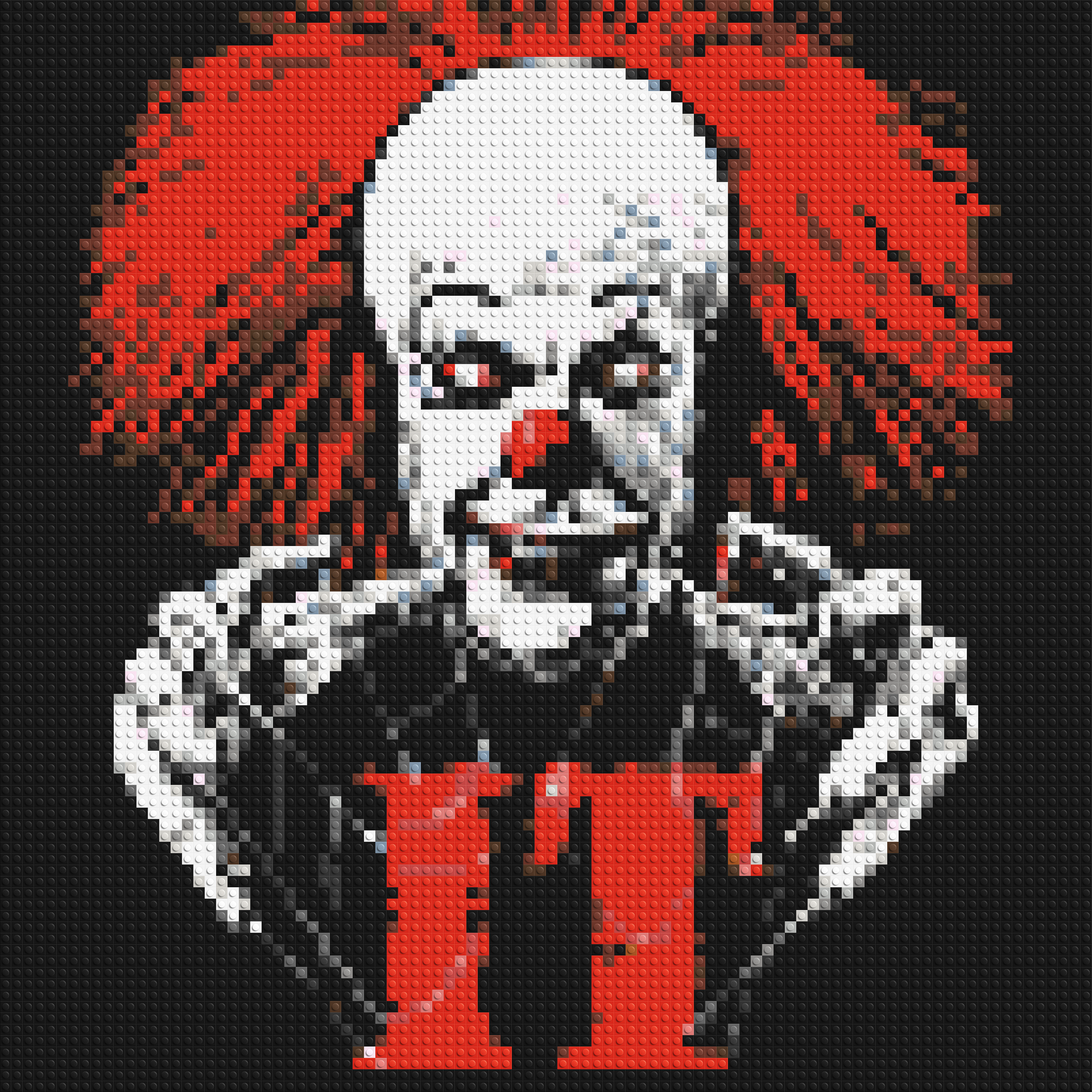 Pennywise (IT) - Brick Art Mosaic Kit 4x4 large