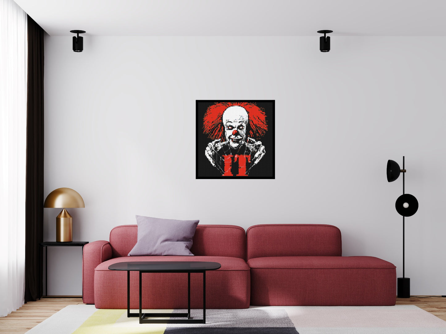 Pennywise (IT) - Brick Art Mosaic Kit 4x4 large